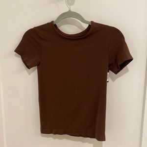 NWT SKIMS by Kim Kardashian brown shirt